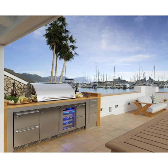Perlick Signature Series Sottile 18" Marine-Grade Wine Reserve, Panel-Ready Solid Door