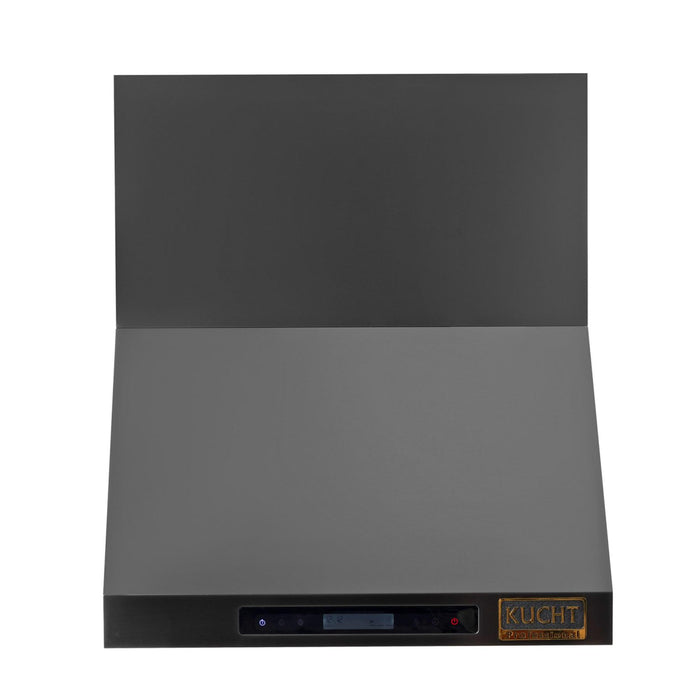 Kucht KKRH363A-C Wall Mount Range Hood in Dark Titanium Stainless Steel