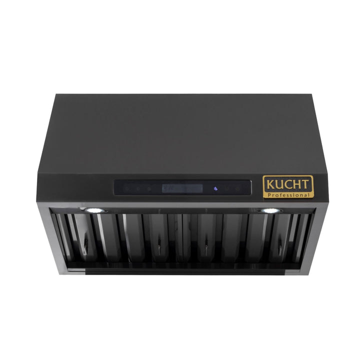 Kucht KRH 363A Under Cabinet Range Hood in Dark Titanium Stainless Steel
