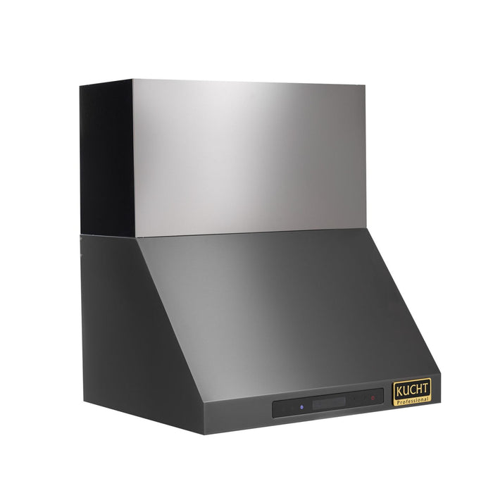Kucht KRH303A-C Wall Mount Range Hood in Dark Titanium Stainless Steel