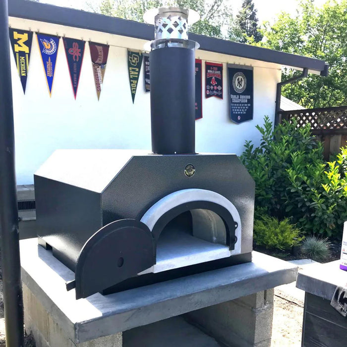 Chicago Brick Oven CBO-500 Countertop Wood Fired Pizza Oven – Solar Black Finish