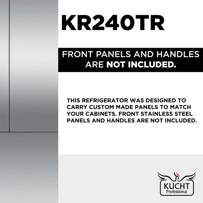 Kucht KR240TR 10 cu.ft.Refrigerator in Stainless Steel
