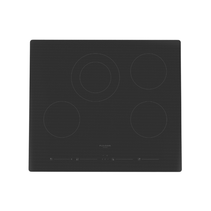 Fulgor Milano 24-Inch Distinto Built-In Premium Electric Cooktop, 700 Series, 4 Cooking Zones, Touch Slide Controls