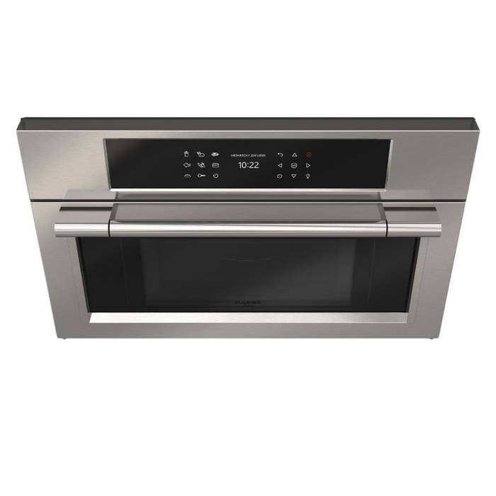 Fulgor Milano 30-Inch Pro Built-In Speed Oven, 600 Series, Combination Microwave Convection, Stainless Steel Finish