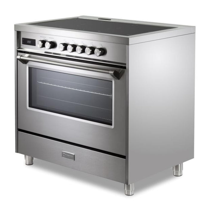 Verona Ultima 36-Inch 5.0 Cu. Ft. Colored Freestanding Induction Range with Five Cooking Zones, Dual Convection, and Air Fry