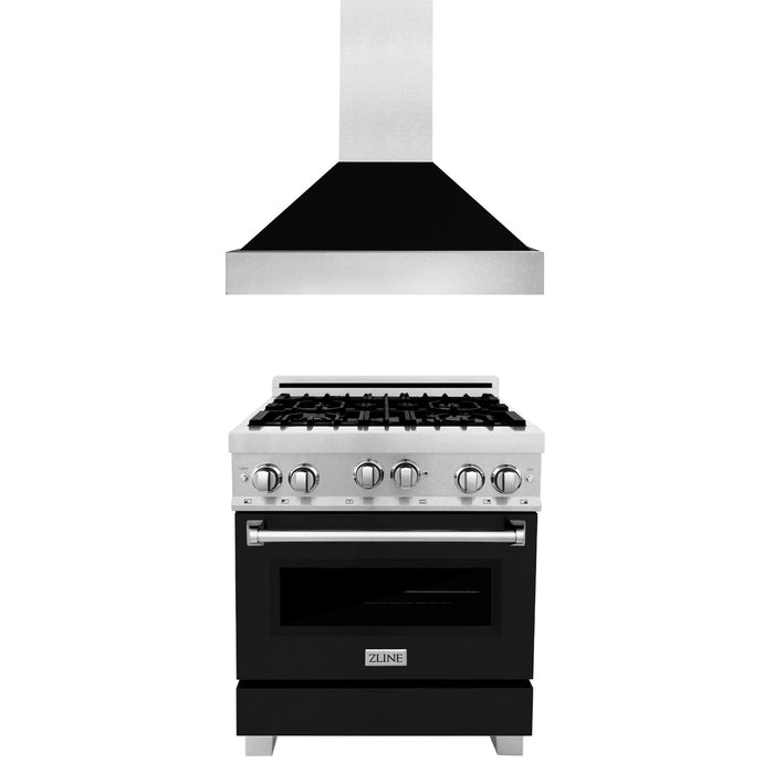 ZLINE Classic Dual Fuel Kitchen Package with Satin Stainless Steel Finish (30", 36")