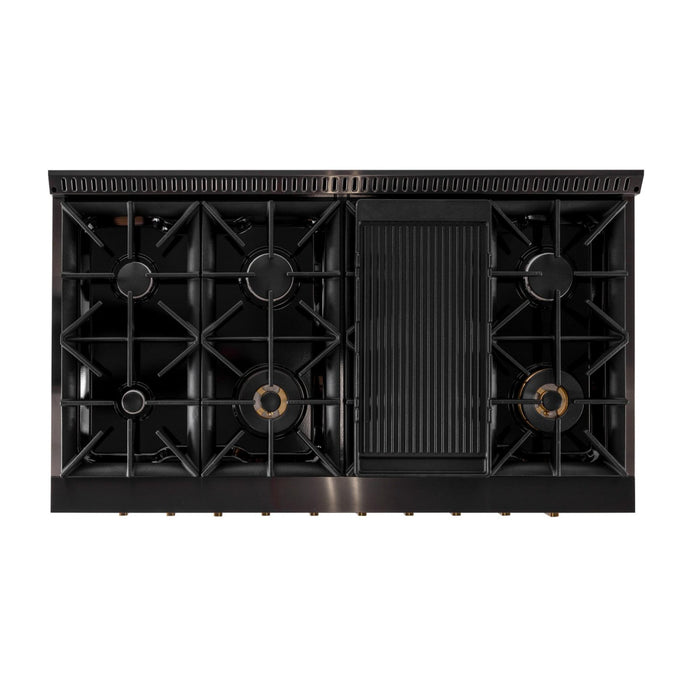 Kucht KXD 48” Pro Class Dual Fuel Range in Dark Titanium Stainless Steel