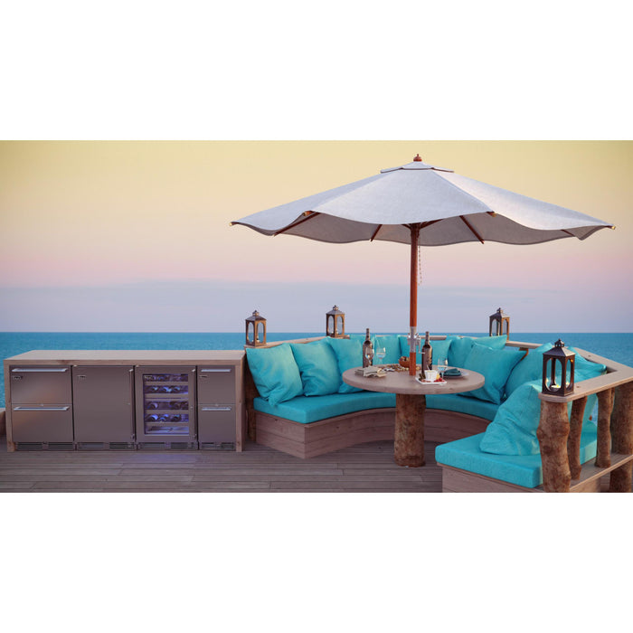 Perlick Signature Series  5.0 cu.ft  Indoor Dual-Zone Wine Reserve. w/ Fully Integrated. Panel-Ready Glass Door, Hinge Right, w/ Lock