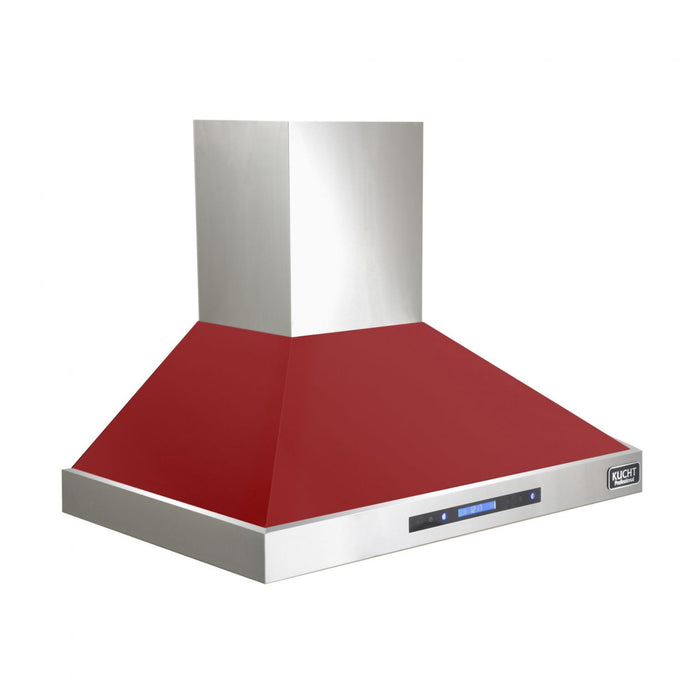 Kucht KRH3615A Wall Mount Range Hood in Red