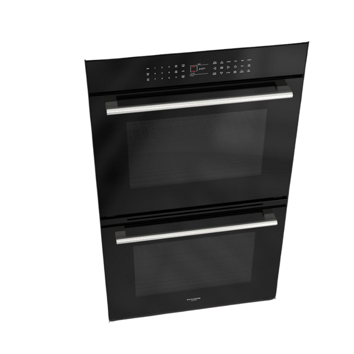 Fulgor Milano 30-Inch Distinto Built-In Electric Double Oven, Self-Clean, Dual Fan Convection, N.A. Version, Black, Full Touch Electronic Control