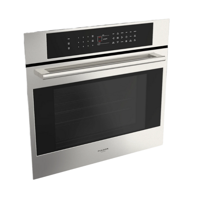 Fulgor Milano 30-Inch Distinto Built-In Electric Single Oven, Self-Clean, Dual Fan Convection, N.A. Version, Stainless Steel, Full Touch Electronic Control - Will Be Discontinued