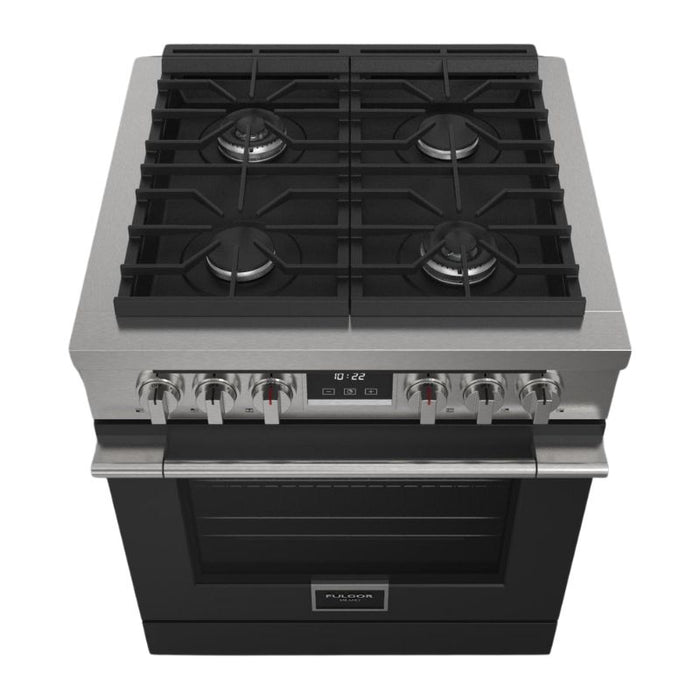 Fulgor Milano 30-Inch Accento Range Door Color Kit, Matte Black