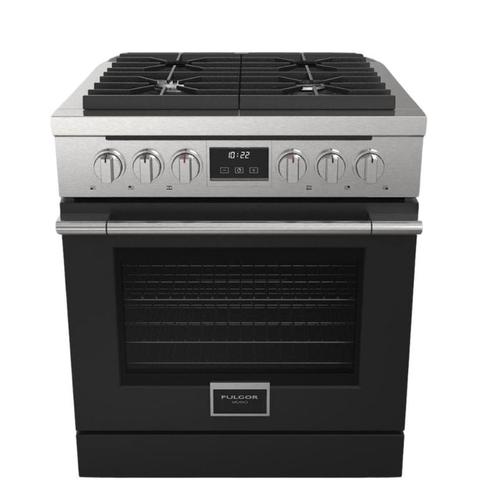 Fulgor Milano 30-Inch Accento Range Door Color Kit, Matte Black