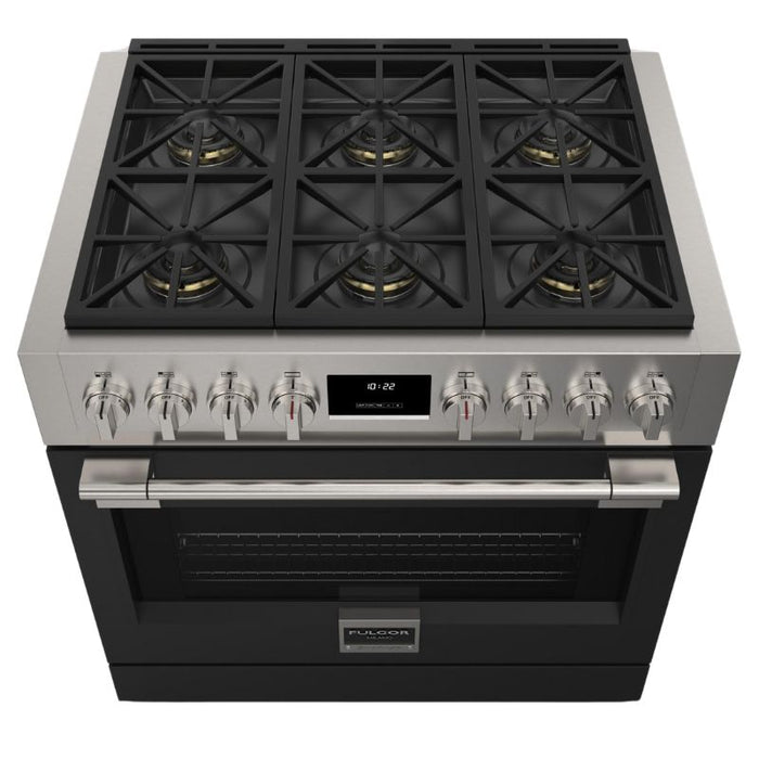 Fulgor Milano 36-Inch Pro Range Door Color Kit, Matte Black