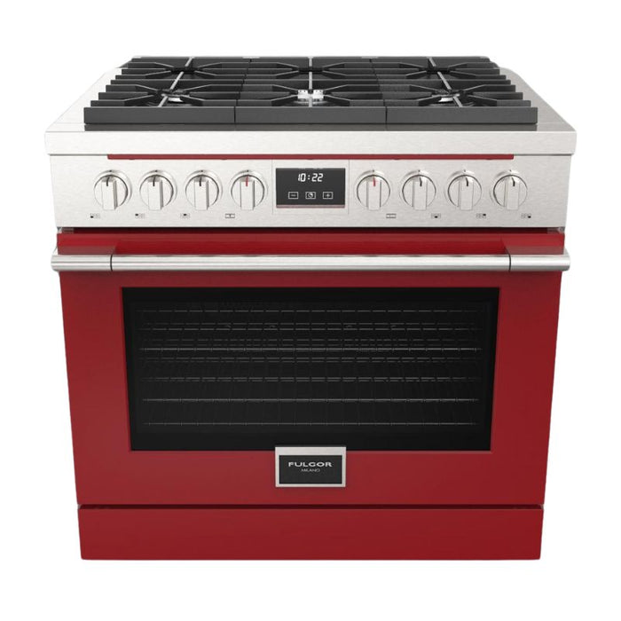 Fulgor Milano 36-Inch Accento Range Door Color Kit, Red