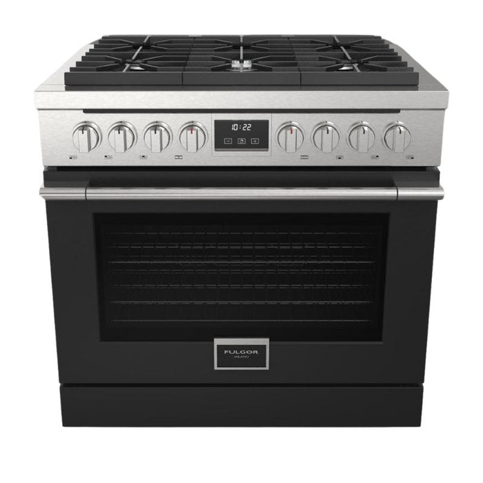 Fulgor Milano 36-Inch Accento Range Door Color Kit, Matte Black