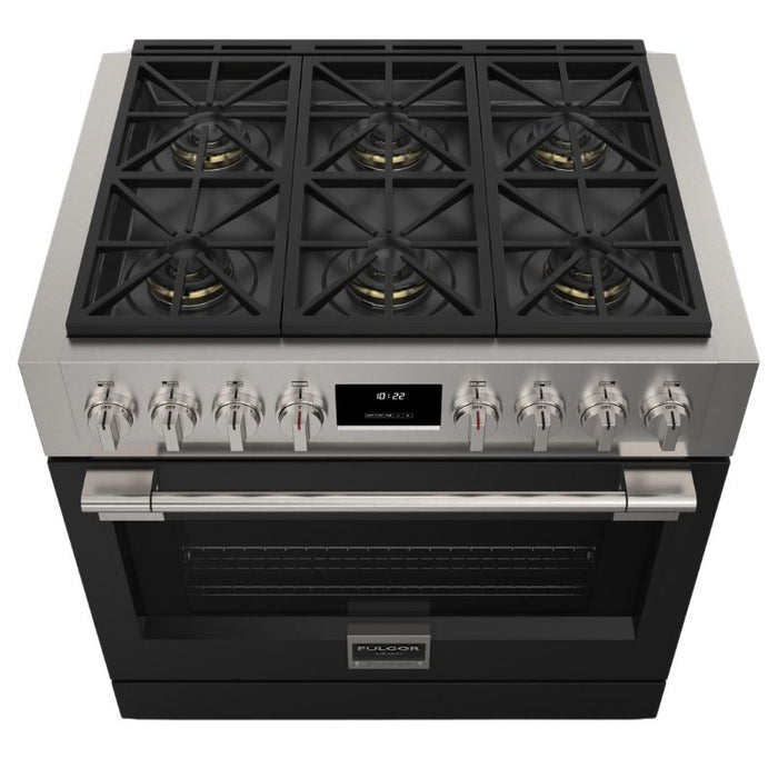 Fulgor Milano 36-Inch Pro Range Door Color Kit, Glossy Black