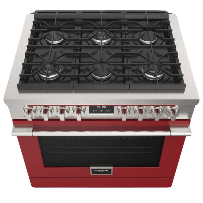 Fulgor Milano 36-Inch Accento Range Door Color Kit, Red