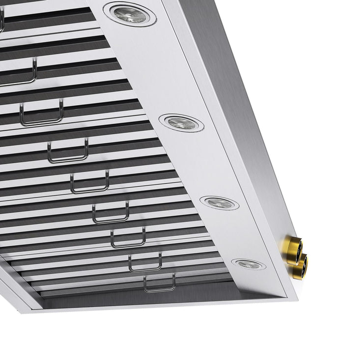 Kucht KRH600-GL Under Cabinet Range Hood in Dark Titanium Stainless Steel