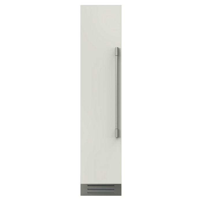 Fulgor Milano 8.22 cu.ft  Pro Integrated Column Freezer, 700 Series, LH, Overlay, Bottom Compressor, Metal Interior, Ice Maker