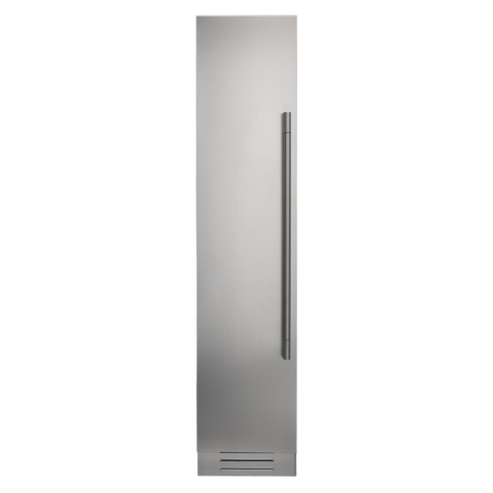 Fulgor Milano 8.22 cu.ft Pro Column Freezer, 700 Series, LH, Stainless Cladded, Bottom Compressor, Metal Interior, Internal Ice Maker, Includes Pro Handle & Badge Accessory