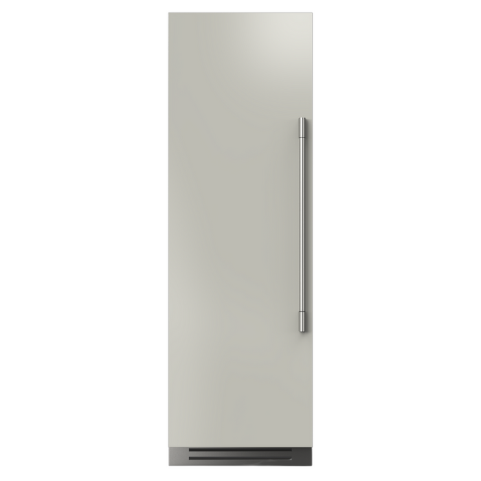 Fulgor Milano 12.67 cu.ft Pro Integrated Column Freezer, 700 Series, LH, Overlay, Bottom Compressor, Metal Interior, Ice Maker