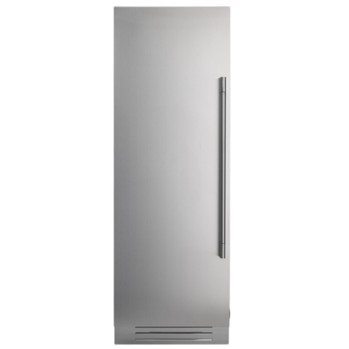 Fulgor Milano 12.67 cu.ft Pro Column Freezer, 700 Series, LH, Stainless Cladded, Bottom Compressor, Metal Interior, Internal Ice Maker, Includes Pro Handle & Badge Accessory