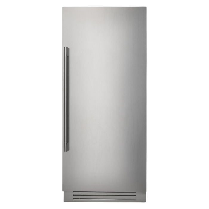 Fulgor Milano 21.54 cu.ft Pro Column Refrigerator, 700 Series, RH, Stainless Cladded, Bottom Compressor, Metal Interior, Stainless Soft-Closing Crispers, Includes Pro Handle & Badge Accessory