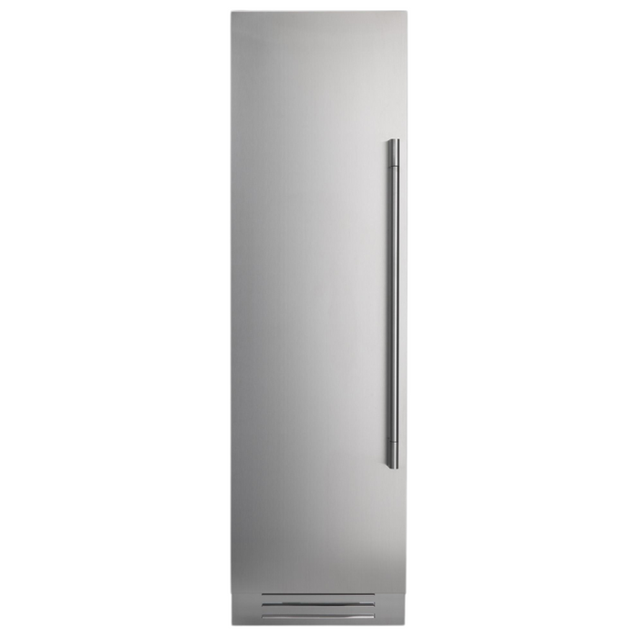 Fulgor Milano 12.67 cu.ft Pro Column Freezer, 700 Series, LH, Stainless Cladded, Bottom Compressor, Metal Interior, Internal Ice Maker, Includes Pro Handle & Badge Accessory