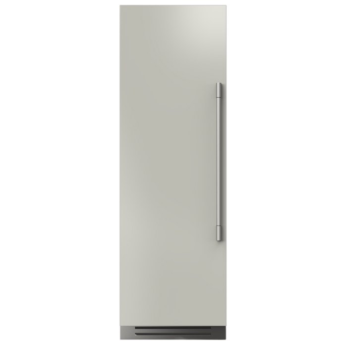 Fulgor Milano 13.03 cu.ft  Pro Integrated Column Refrigerator, 700 Series, LH, Overlay, Bottom Compressor, Metal Interior, Soft-Closing Stainless Crispers