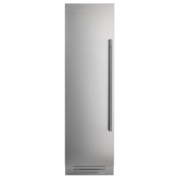 Fulgor Milano 13.03 cu.ft Pro Column Refrigerator, 700 Series, LH, Stainless Cladded, Bottom Compressor, Metal Interior, Stainless Soft-Closing Crispers, Includes Pro Handle & Badge Accessory