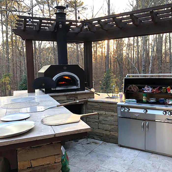 Chicago Brick Oven CBO-750 Hybrid Countertop Commercial Natural Gas and Wood Fired Pizza Oven – Copper Vein Finish