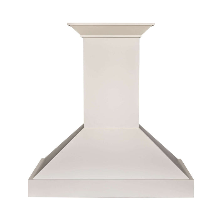 ZLINE 30" Wooden Wall Mount Range Hood in Cottage White with Ducted Ventilation