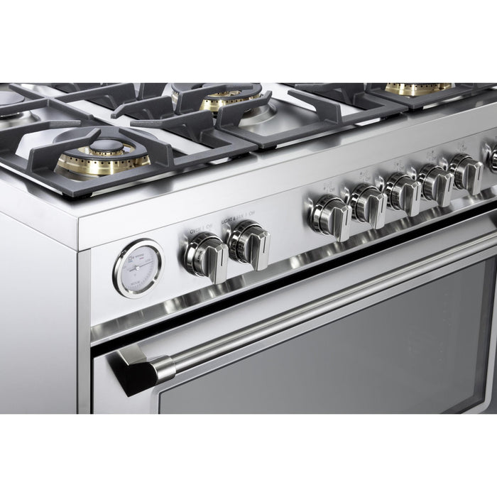 Verona 36-Inch 5.0 Cu. Ft. Colored Designer Series All Gas Range with Five Sealed Brass Burners and Convection Oven