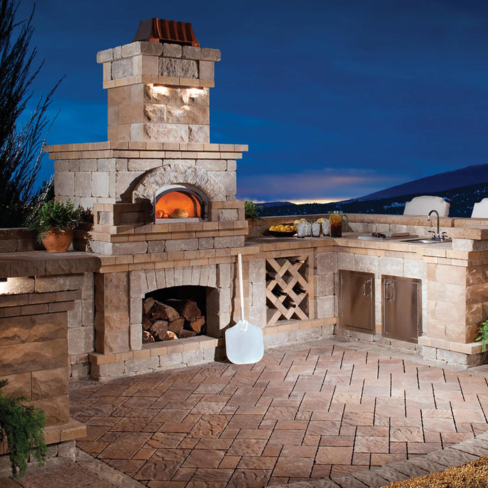 Chicago Brick Oven CBO-750 DIY Kit Built-In Wood-Fired Outdoor Pizza Oven for Residential Use