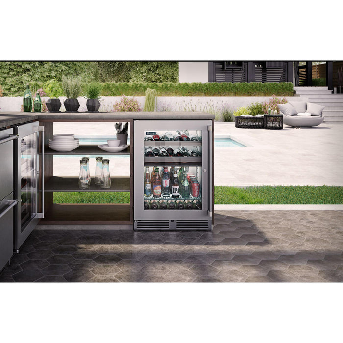 Perlick Signature Series  5.2 cu.ft  Indoor Refrigerator, Stainless Steel Solid Door, Left Hinge