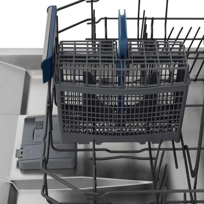 ZLINE  24" Autograph Edition 3rd Rack Top Control Tall Tub Dishwasher in Black Stainless Steel with Champagne Bronze Handle, 51dBa