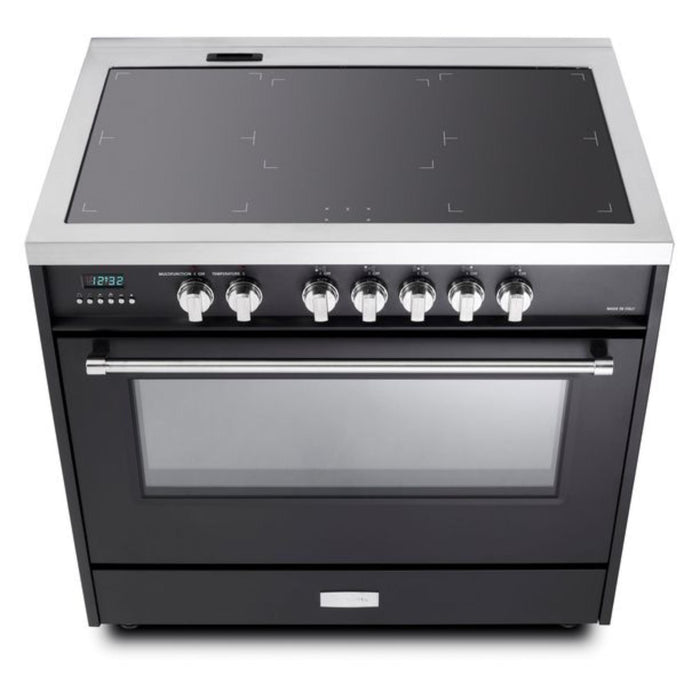 Verona 36-Inch 5.0 Cu. Ft. Colored Designer Series Five-Burner Induction Range with True European Convection Oven