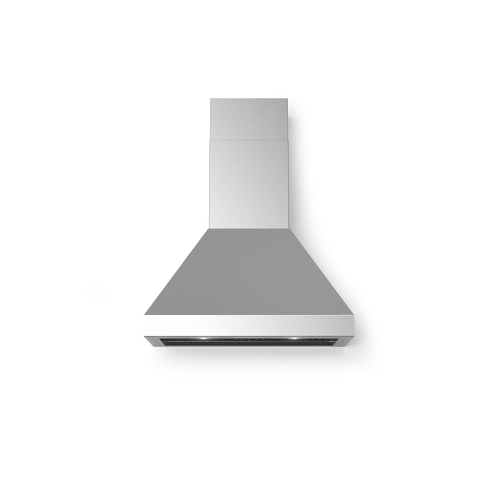 Verona 30-Inch Designer Series Chimney Wall Mount Range Hood with 600 CFM, 4 Speed Fan and LED Lighting