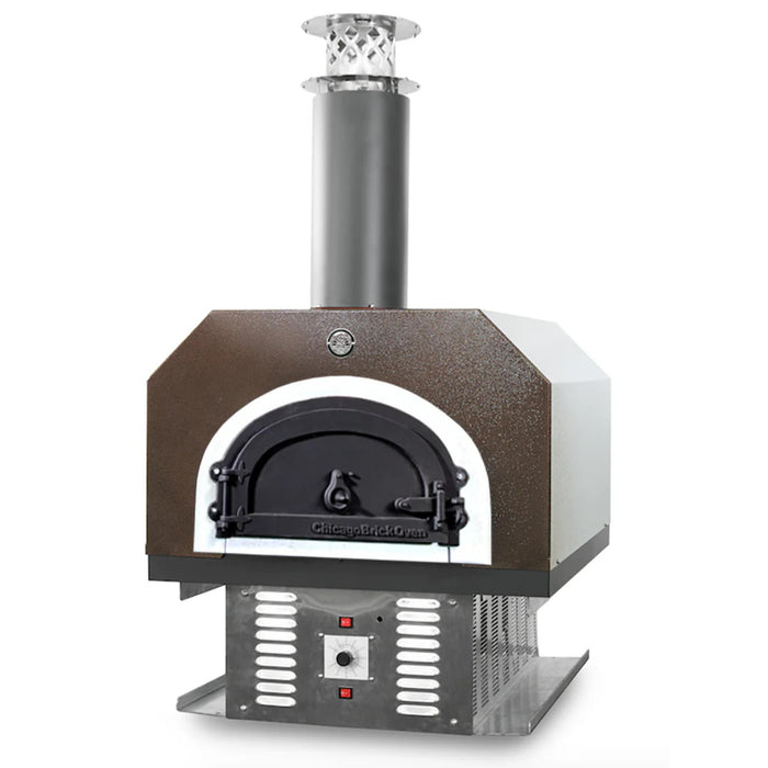 Chicago Brick Oven CBO-750 Hybrid Built-In Countertop Residential Outdoor Pizza Oven Propane and Wood Fired – Copper Finish