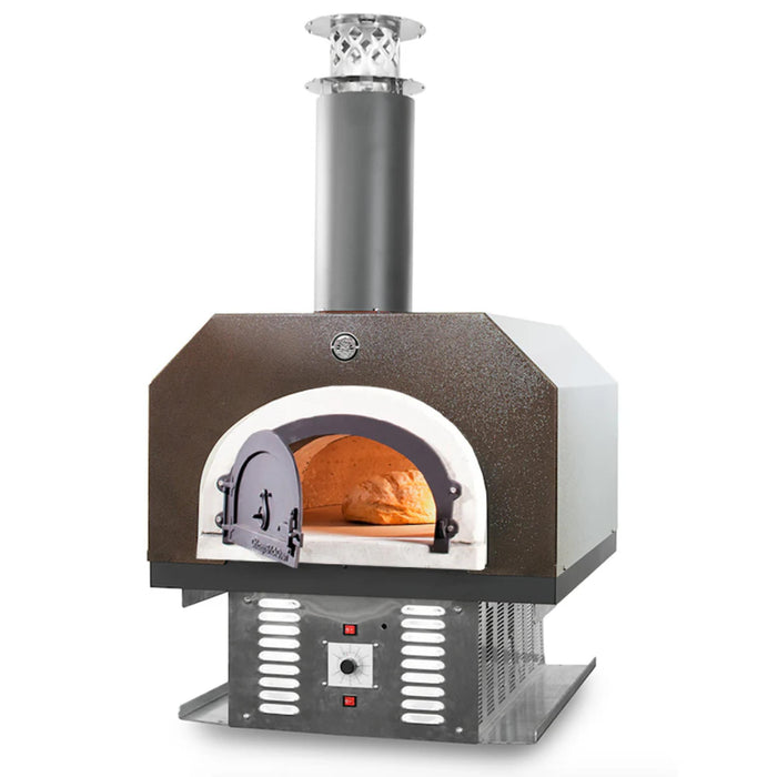 Chicago Brick Oven CBO-750 Hybrid Built-In Countertop Residential Outdoor Pizza Oven Propane and Wood Fired – Copper Finish