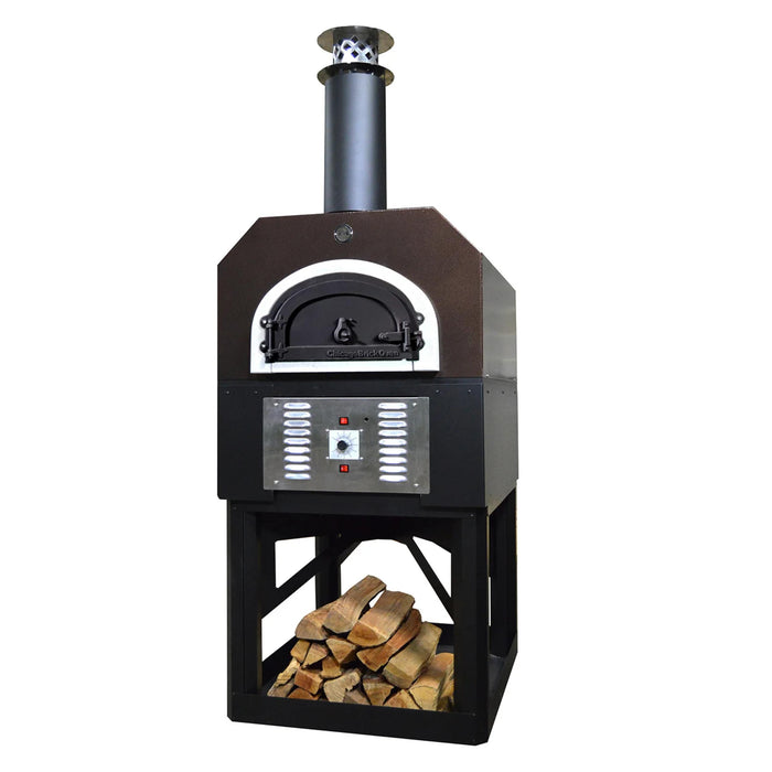 Chicago Brick Oven CBO-750 Hybrid Freestanding Residential Outdoor Pizza Oven with Stand, Propane Gas - Copper Vein Finish