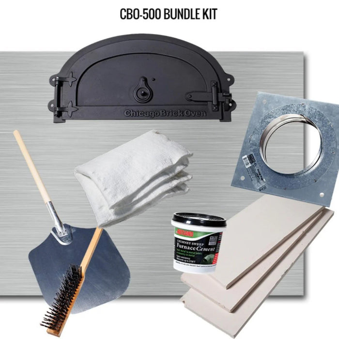 Chicago Brick Oven CBO-500 DIY Kit Residential Built-In Wood-Fired Outdoor Pizza Oven