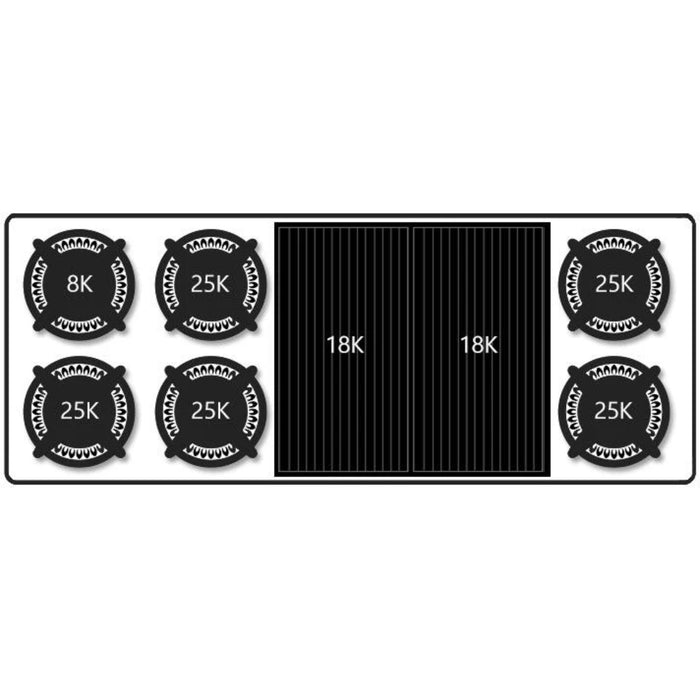 Capital Culinarian Series 60-Inch 6 Burner Specialty Cooktop Rangetop