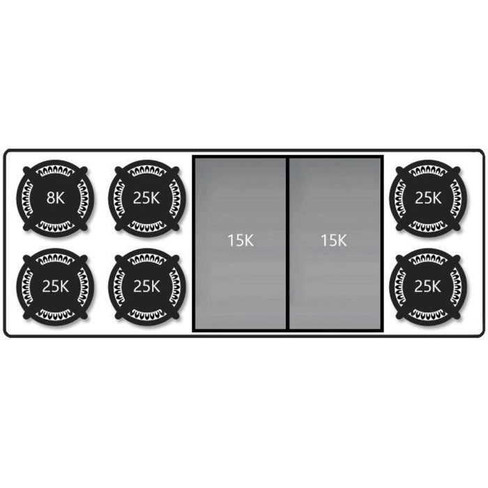 Capital Culinarian Series 60-Inch 6 Burner Specialty Cooktop Rangetop