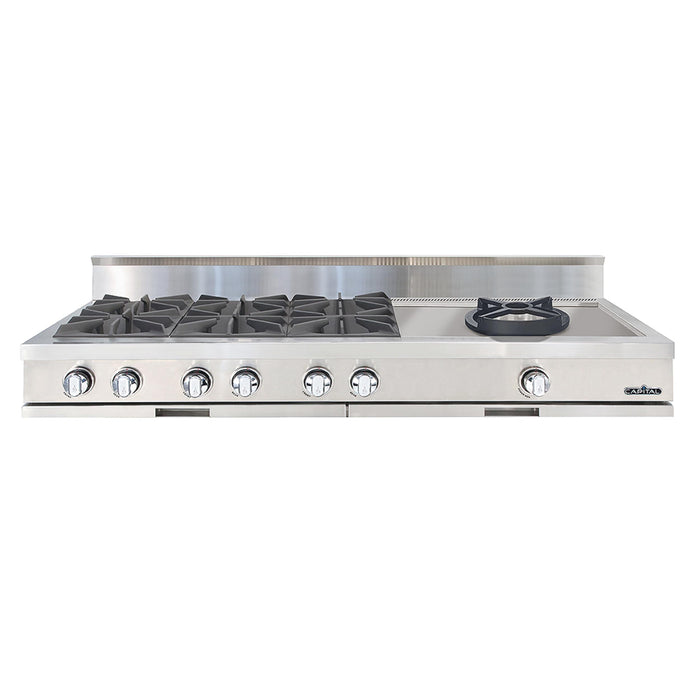 Capital Culinarian Series 60-Inch 6 Burner Specialty Cooktop Rangetop