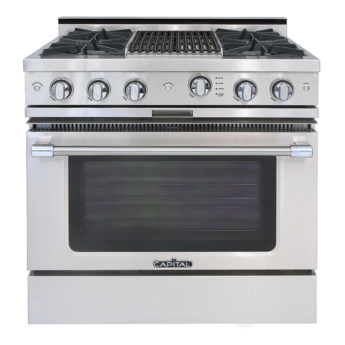 Capital Culinarian Series 36-Inch All Gas 25K BTU 4 Burner Range