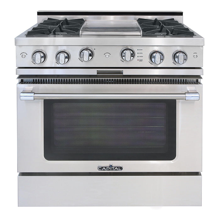 Capital Culinarian Series 36-Inch All Gas 25K BTU 4 Burner Range