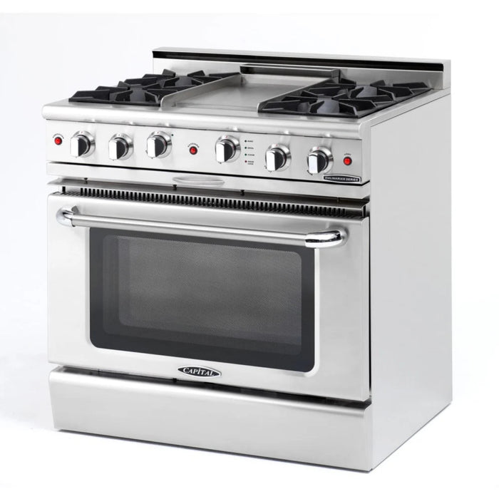 Capital Culinarian Series 36-Inch All Gas 25K BTU 4 Burner Range