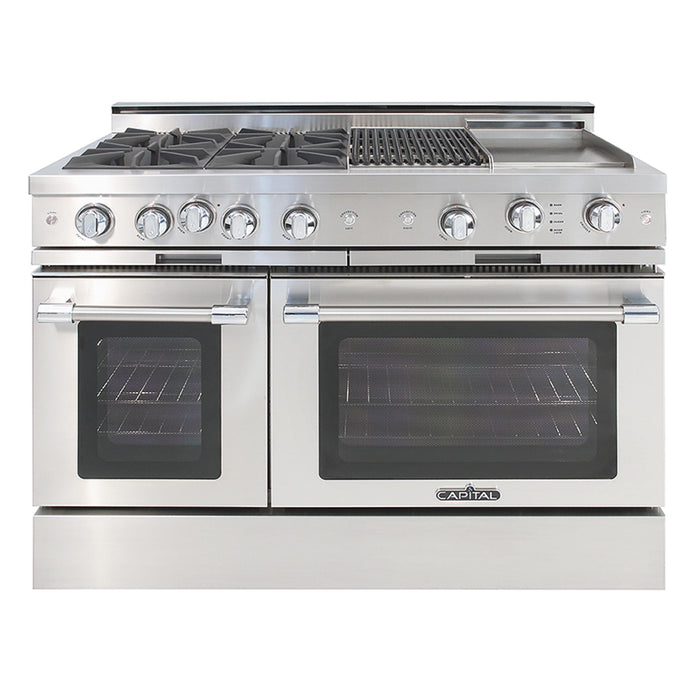 Capital Culinarian Series 48-Inch All Gas 25K BTU 4 Burner, Grill, & Griddle Range